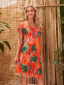 EMERY ROSE Đầm Nhiệt đới Boho - Nhiều màu - Xem 5