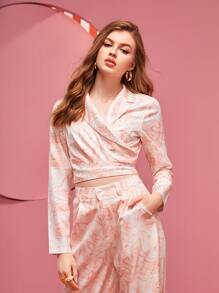 Manon Gautier Gardinomtag Sjal Marmor Elegant Blazer - Multifärgad - Visa 3