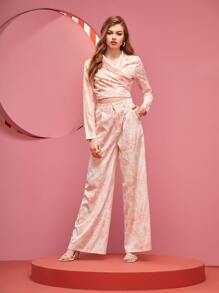 Manon Gautier Gardinomtag Sjal Marmor Elegant Blazer - Multifärgad - Visa 4