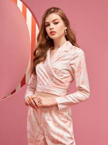 Manon Gautier Gardinomtag Sjal Marmor Elegant Blazer - Multifärgad - Visa 5