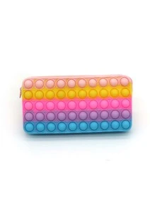 1pc Sensory Fidget Pencil Case - Multicolor - View 1
