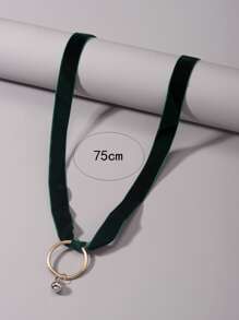 Anillo Collar con colgante - Verde - Ver 4