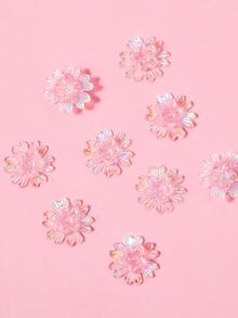 10 piezas Decoración de uñas con diseño de flor - Rosa - Ver 4
