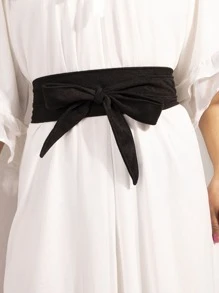 Minimalist Solid Belt - Black - View 1