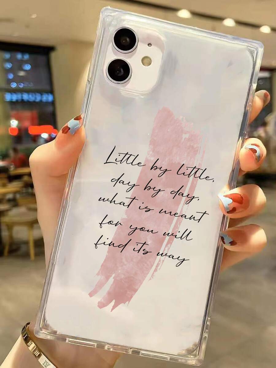 標語圖案透明手機殼 - 彩色 - 查看 1