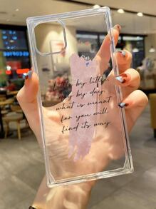 標語圖案透明手機殼 - 彩色 - 查看 2