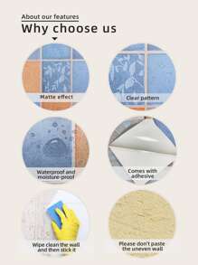 1卷彩色zigzag Arashi圖案自粘壁紙,廚房和浴室背景裝飾翻新潮濕防護磚塊圖案貼紙 39.3 X 11.8英寸 - 彩色 - 查看 5