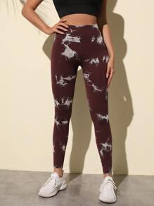 Easithlete Xà cạp Tie Dye Yoga Liền mạch Quần legging tập thể dục mông co giãn cao - Nhiều màu - Xem 3