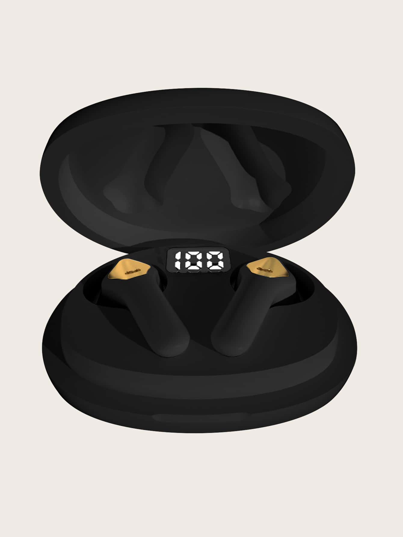 Tai nghe không dây hiển thị nguồn - màu đen - Xem 1