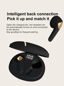 Tai nghe không dây hiển thị nguồn - màu đen - Xem 5