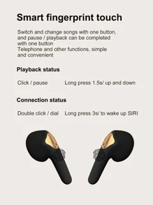 Tai nghe không dây hiển thị nguồn - màu đen - Xem 6