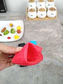 1pc Nắp xử lý nồi silicone màu ngẫu nhiên - Nhiều màu - Xem 6