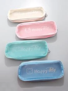 1入組卡通圖案隨機筆袋 - 彩色 - 查看 2