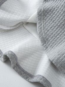 YINGZIFANG Toddler Girls Letter Embroidery Ruffle Hem Thermal Sweatshirt