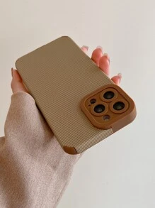 紋理質感手機外殼 - 卡其色 - 查看 3