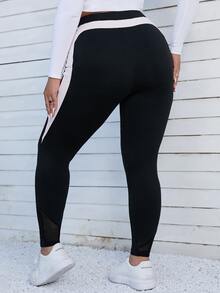 Quần lót kích thước lớn Khối Màu Thể thao - màu đen - Xem 2