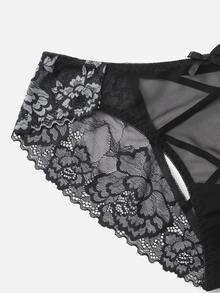 3pack Plus Contrast Floral Lace Panty - Multicolor - View 5