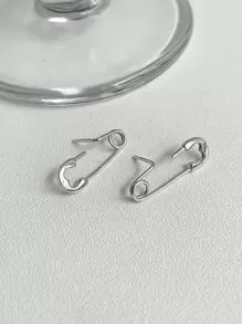 Pin Design Stud Earrings