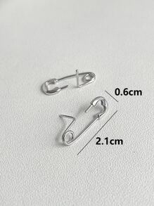 Pin Design Stud Earrings