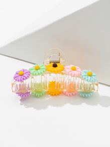 花朵裝飾髮爪波西米亞風 - 彩色 - 查看 3