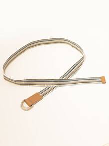 Cinturón con cinta de rayas - Multicolor - Ver 4