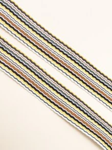 Cinturón con cinta de rayas - Multicolor - Ver 8