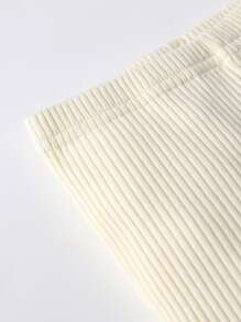 嬰兒3入組素色羅紋針織短褲