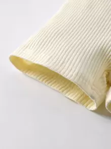 嬰兒3入組素色羅紋針織短褲