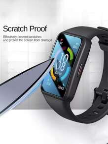 3 miếng phim bảo vệ màn hình tương thích với Huawei Band 6 - màu đen - Xem 4