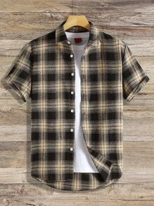 Manfinity Homme Men Plaid Print Shirt Without Tee - Multicolor - View 1
