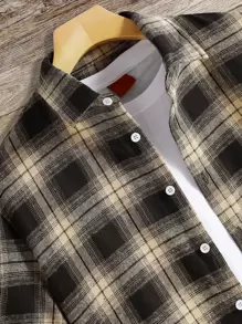 Manfinity Homme Men Plaid Print Shirt Without Tee - Multicolor - View 3