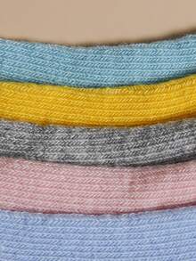 5pairs Toddler Kids Cartoon Graphic Socks - Nhiều màu - Xem 3