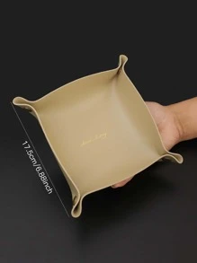 字母圖案首飾託盤 - 卡其色 - 查看 2