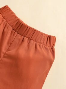 嬰兒條紋圖案小高領T恤和短褲 - 彩色 - 查看 7