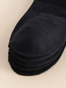 5 cặp nam giới Thư nhãn Vớ - màu đen - Xem 3