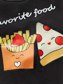 Bộ áo thun và quần PJ họa tiết hoạt hình / Bộ Pyjama - Nhiều màu - Xem 5