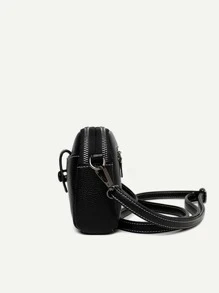 Fashionable Faux Leather Mini Pebble Embossed Dome Bag, For Women, Rookies & White-Collar Workers,For Teacher Gifts,For Lady,For Female For Business/Commute/Work/Office,For Festivals/Vacation/Holiday