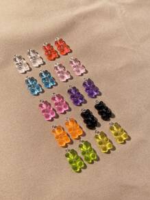 20pcs Plastic Bear Pendant DIY Jewelry Accessory