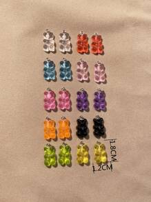 20pcs Plastic Bear Pendant DIY Jewelry Accessory