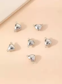 6入組磁性扣愛心設計DIY首飾吊墜