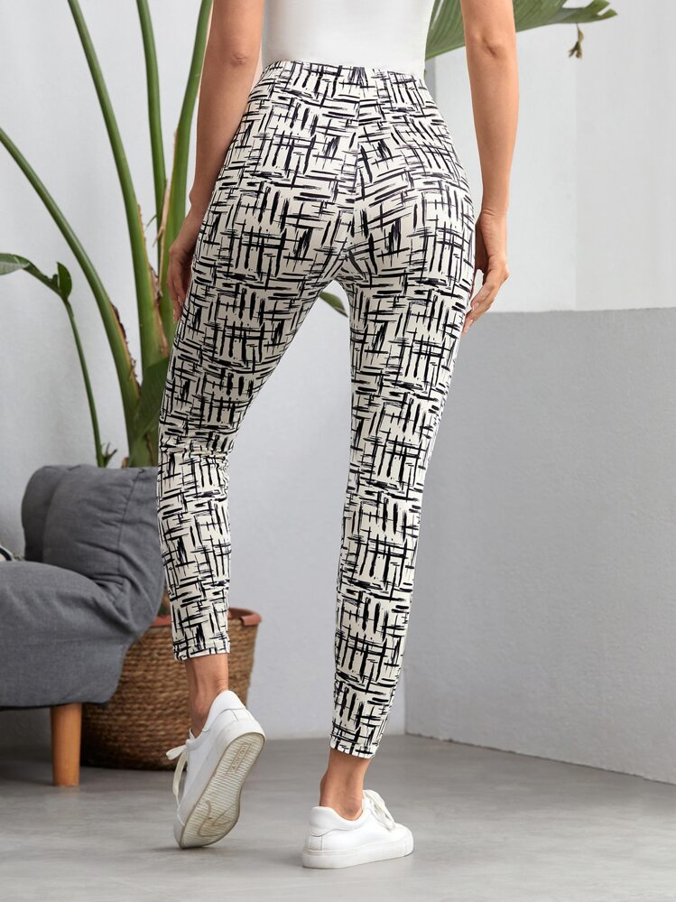 EMERY ROSE Leggings con estampado corto - Multicolor - Añade 2