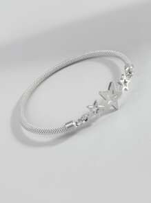 星形裝飾手鐲 - 銀色 - 查看 3