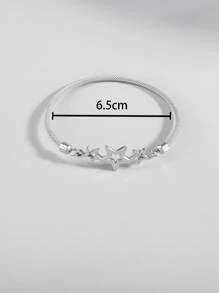 星形裝飾手鐲 - 銀色 - 查看 4