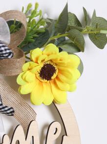 1pc Wooden Letter Design Wall Hanging,Home Decor ,Room Decor,Wall Decor - Multicolor - View 3