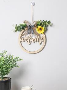 1pc Wooden Letter Design Wall Hanging,Home Decor ,Room Decor,Wall Decor - Multicolor - View 4