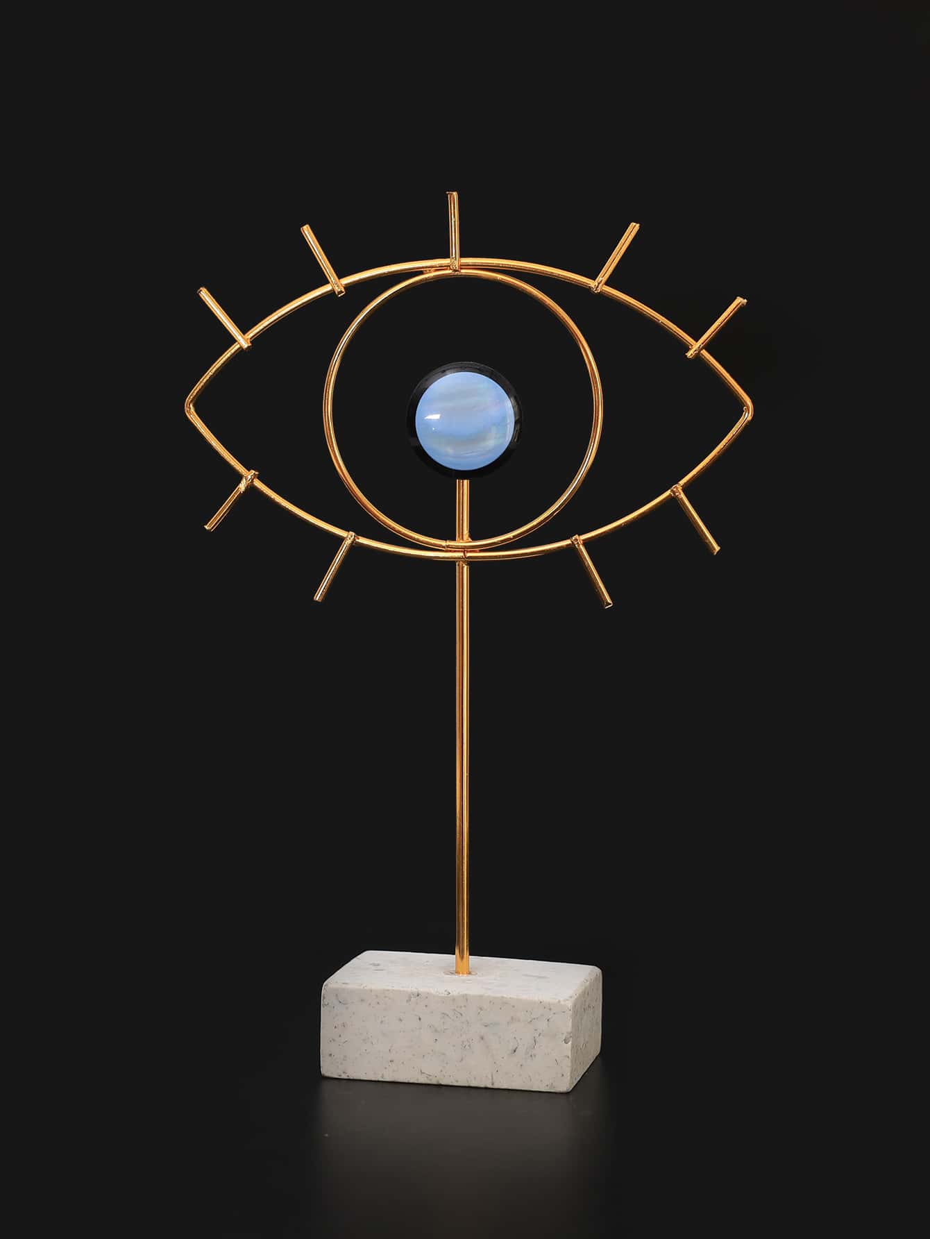 1入組眼睛設計裝飾擺件 - 金色 - 查看 1