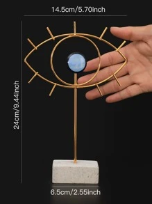 1入組眼睛設計裝飾擺件 - 金色 - 查看 3