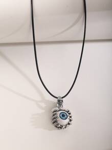 時尚流行男士不銹鋼簡約圈形耳環，適合珠寶禮物和時尚外觀 - 復古銀色 - 查看 3