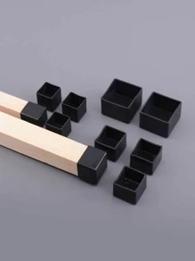 4 cái Bàn vuông Bìa chân - màu đen - Xem 4