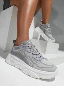 Cuccoo Minimalist Breathable Running Shoes Trainers - Grey - View 2